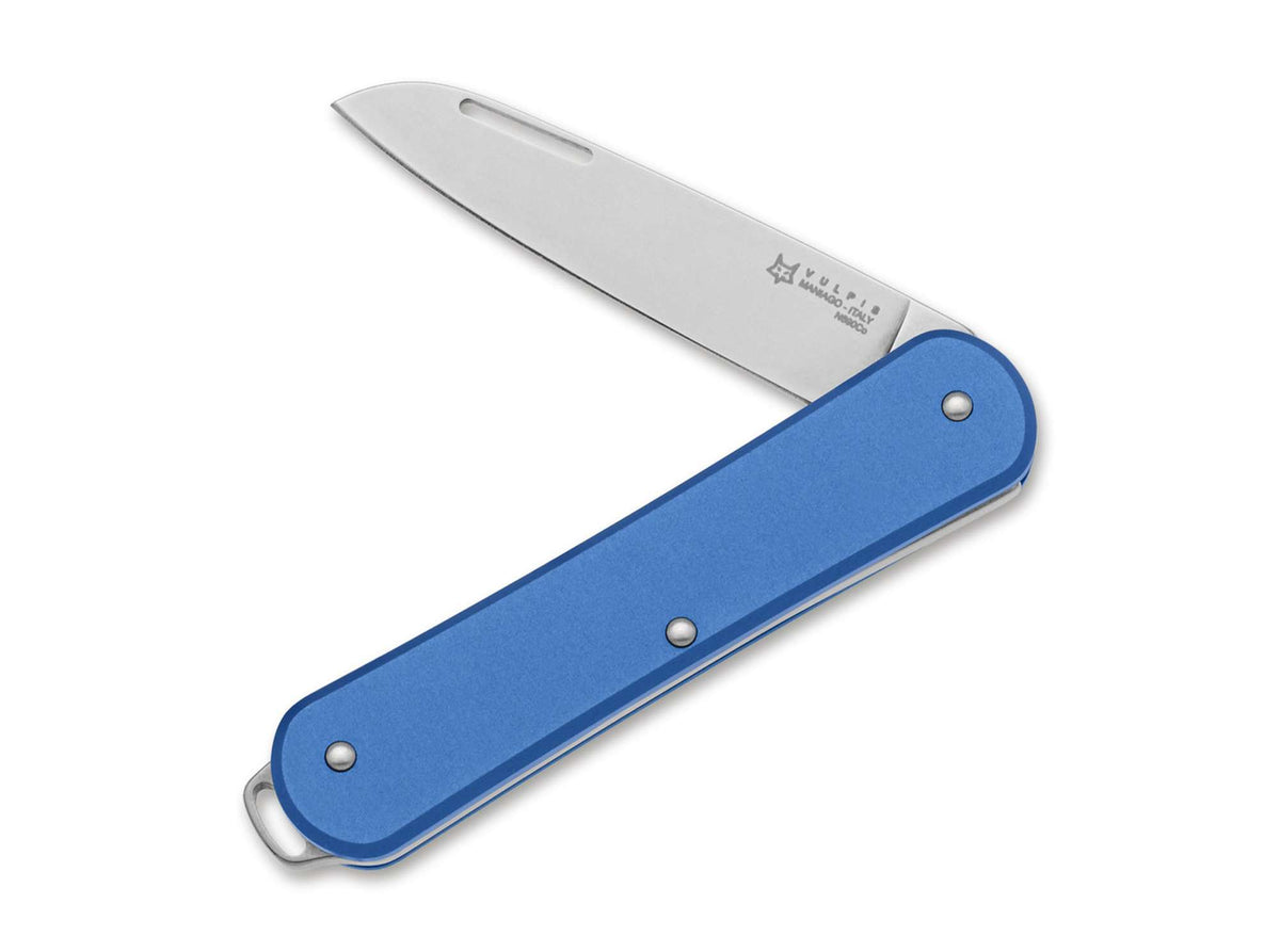 Fox Knives Vulpis 130 Aluminum Sky Blue