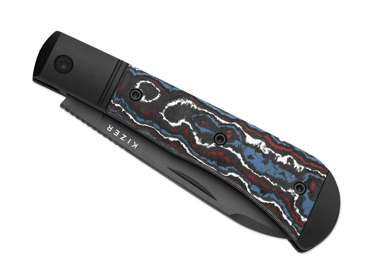 Kizer Trestle D S90V Black Aluminum & CF DLC
