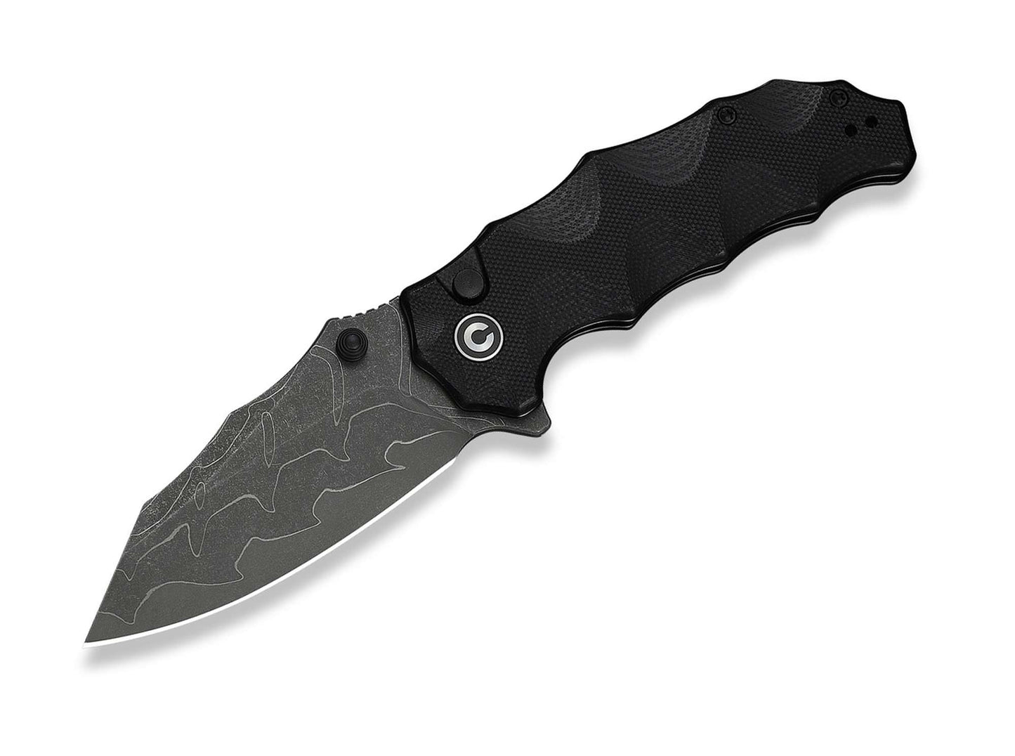 CIVIVI Natterjack Damascus Black G10
