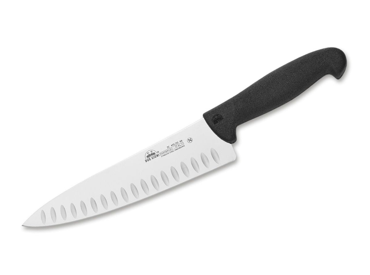 Due Cigni Chefmesser 415 20 Schwarz mit Kullen
