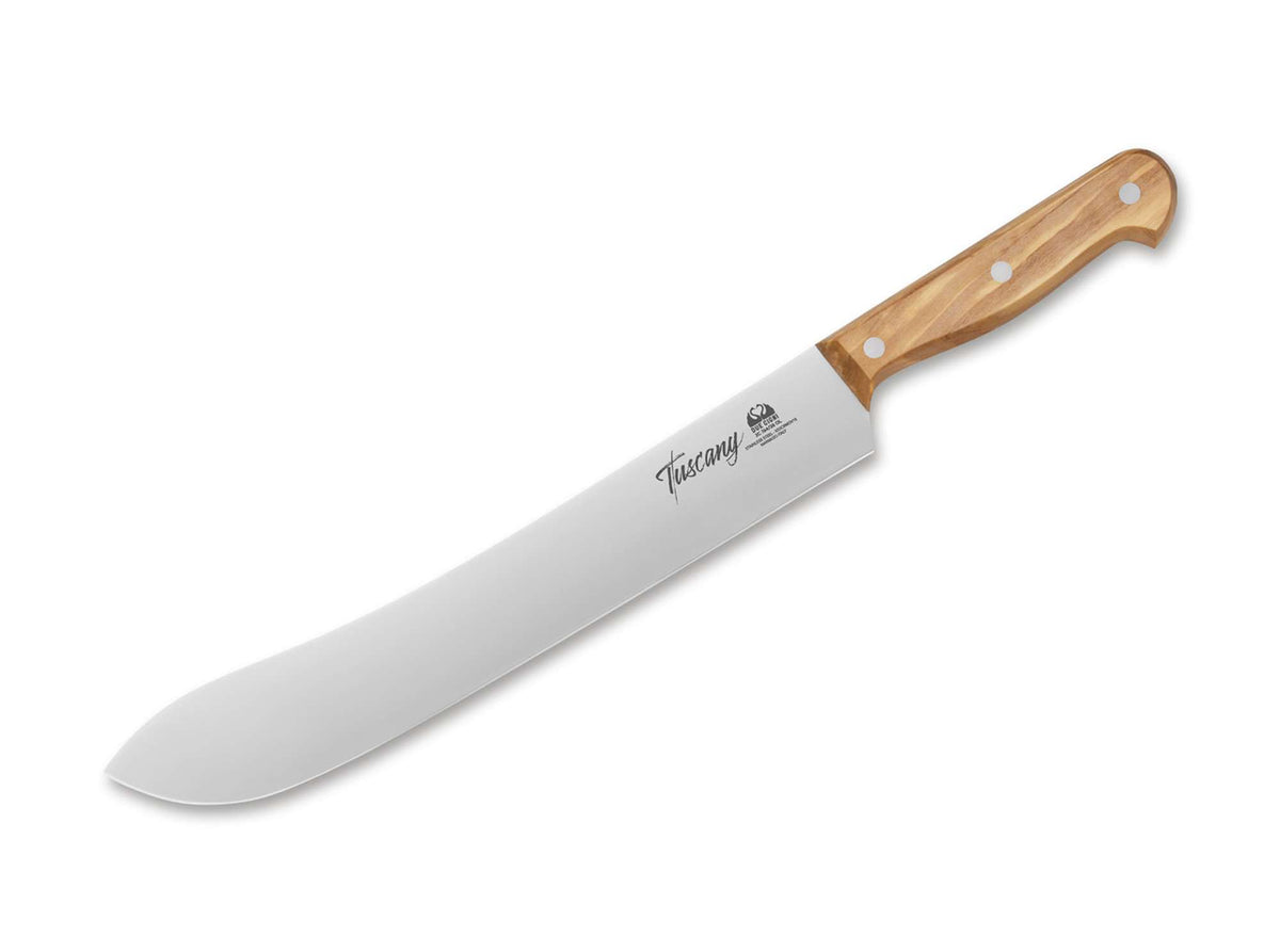Due Cigni Tuscany Scimitarra Fleischmesser Olive