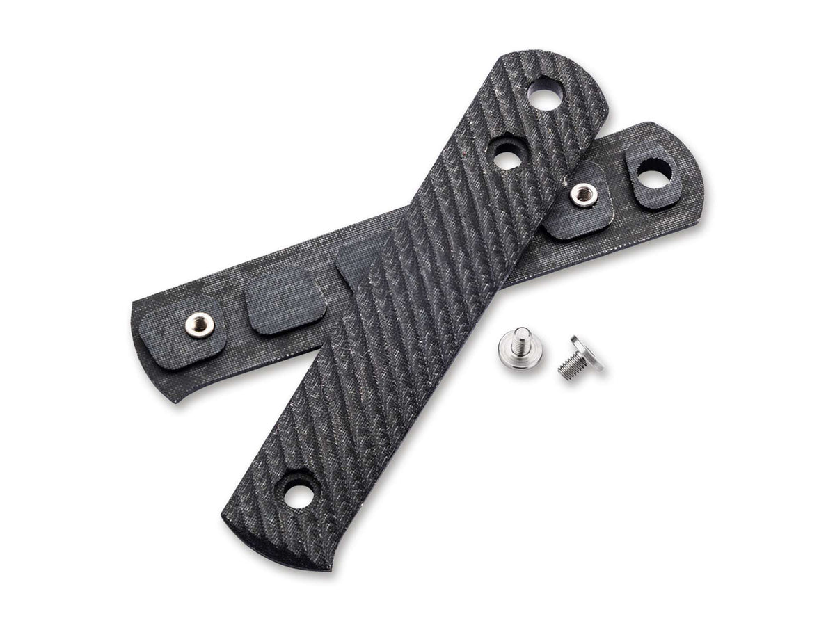 Böker BFF Packlite Griffschalen Leinen Micarta Schwarz & Weiß Rope