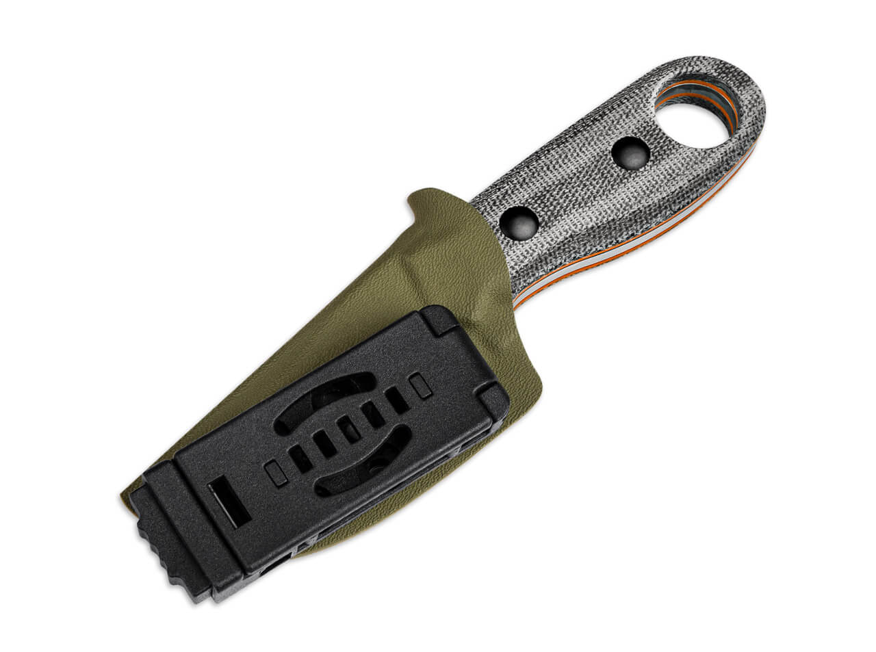 Kizer Beaver Nitro-V Black Micarta & Orange G10