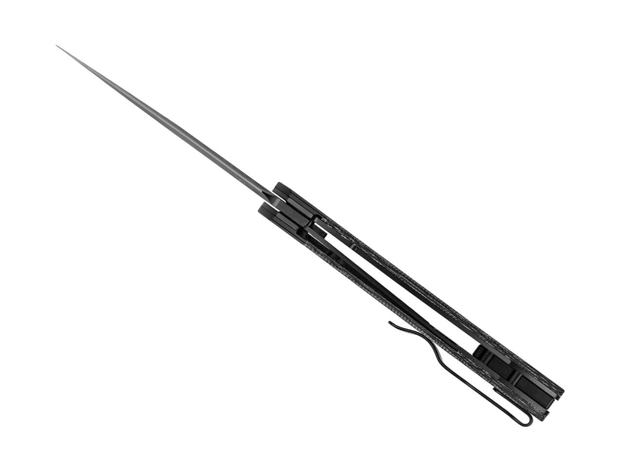 Kizer Mini Momo 154CM Aluminum & Micarta All Black