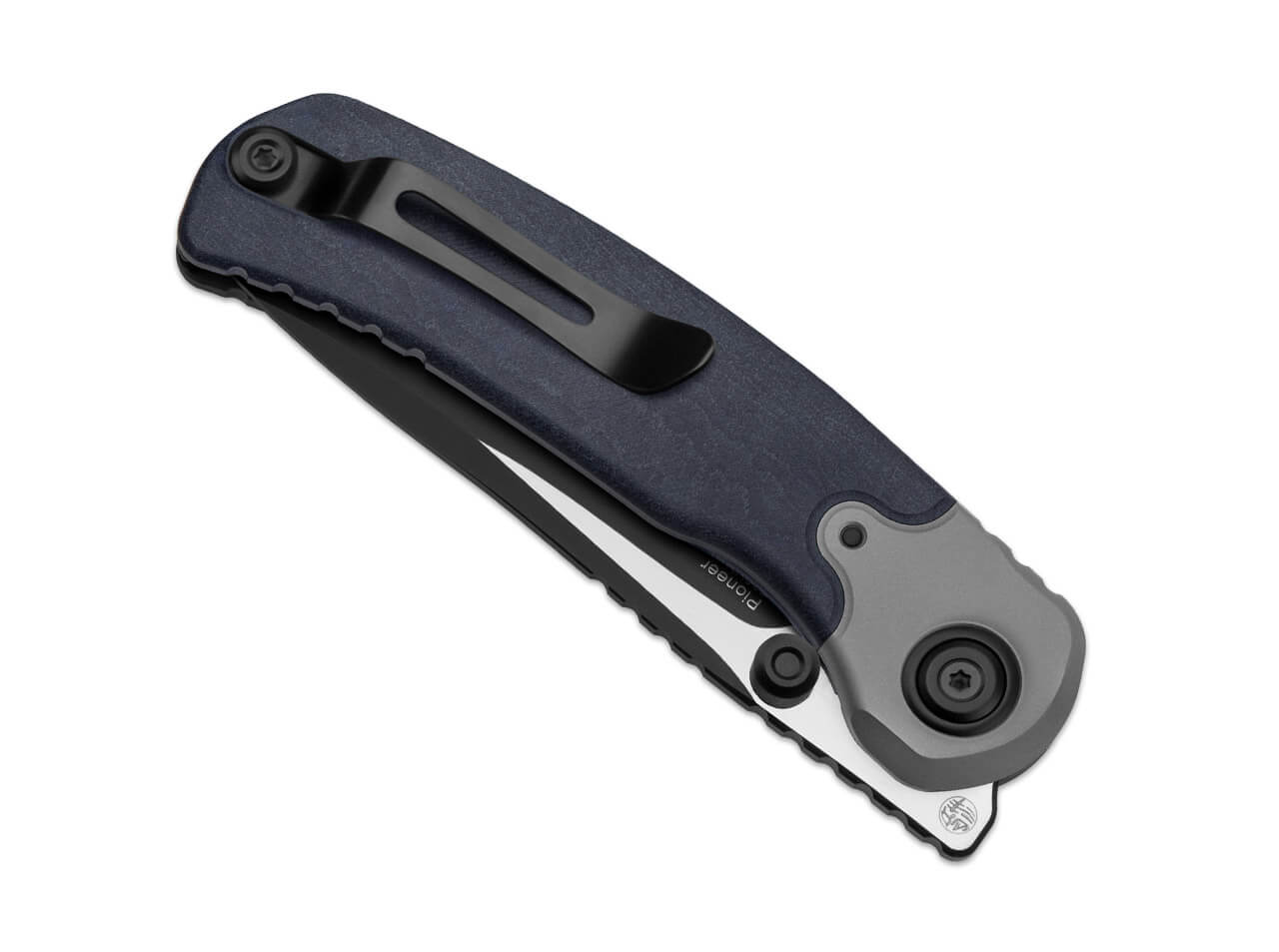 Kizer Pioneer S35VN Blue Canyon & Ti Smooth