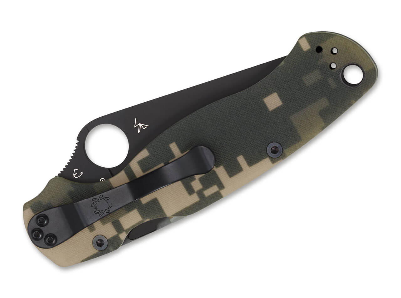 Spyderco Para-Military 2 Digital Camo G10 Black