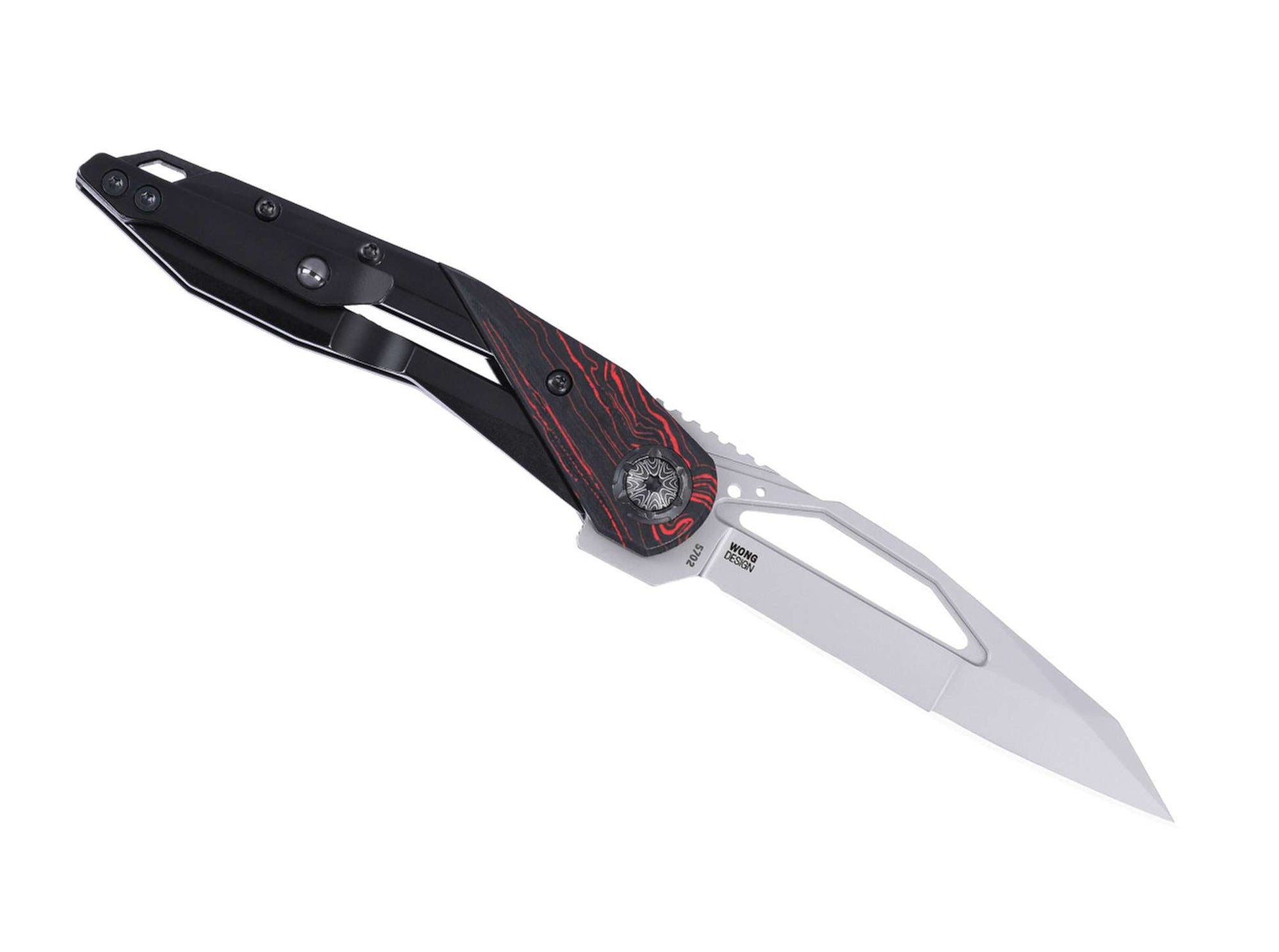 CRKT Nucleus 12C27 Steel & G10 Red & Black