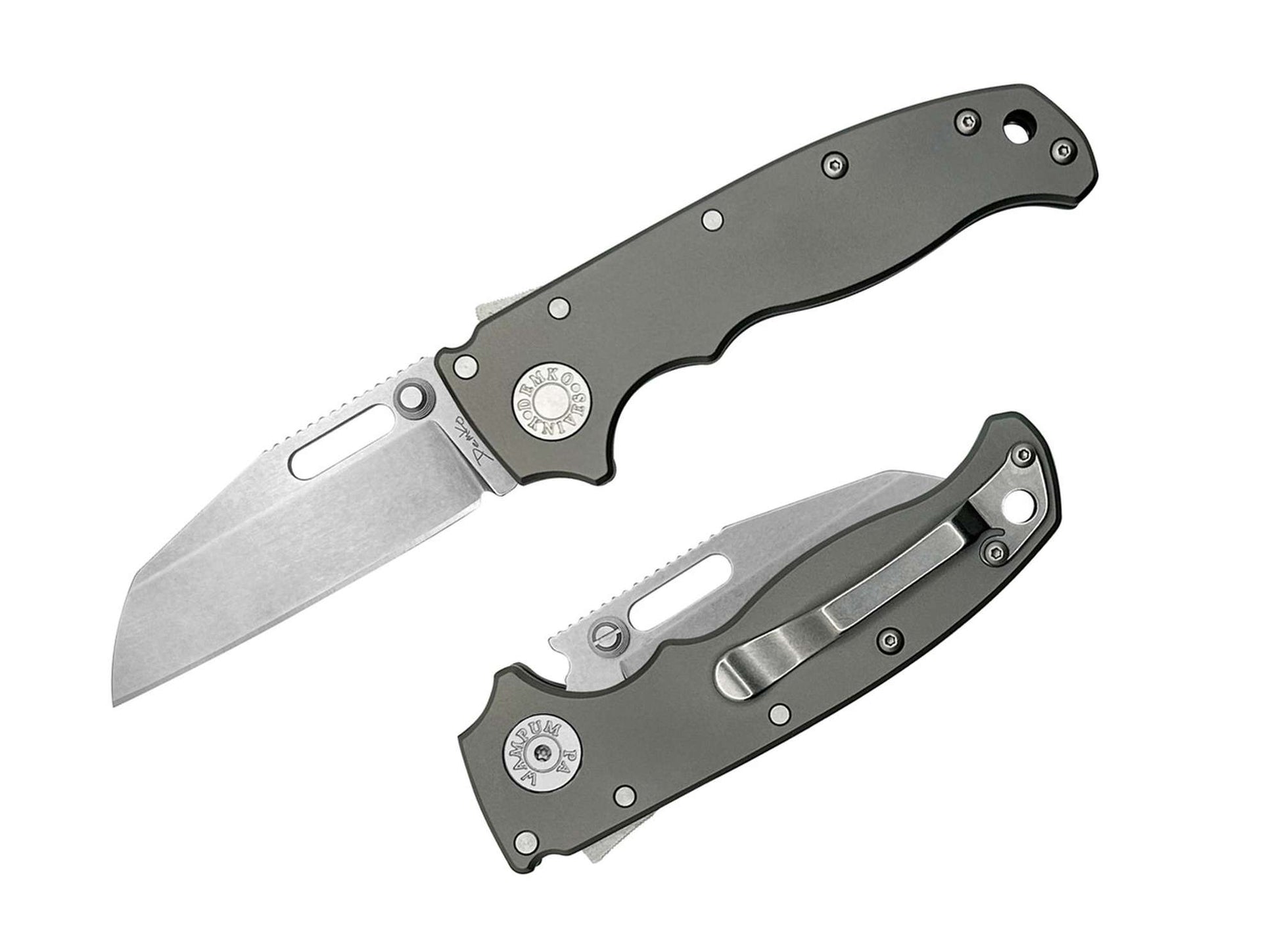Demko Knives AD20.5 Shark Foot 20CV Titanium Smooth