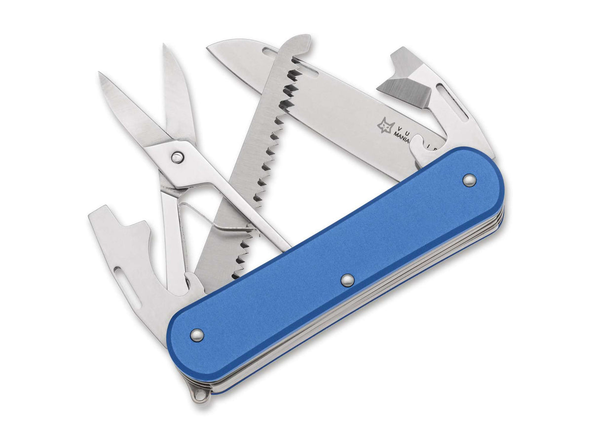 Fox Knives Vulpis 130-SF5 Aluminum Sky Blue