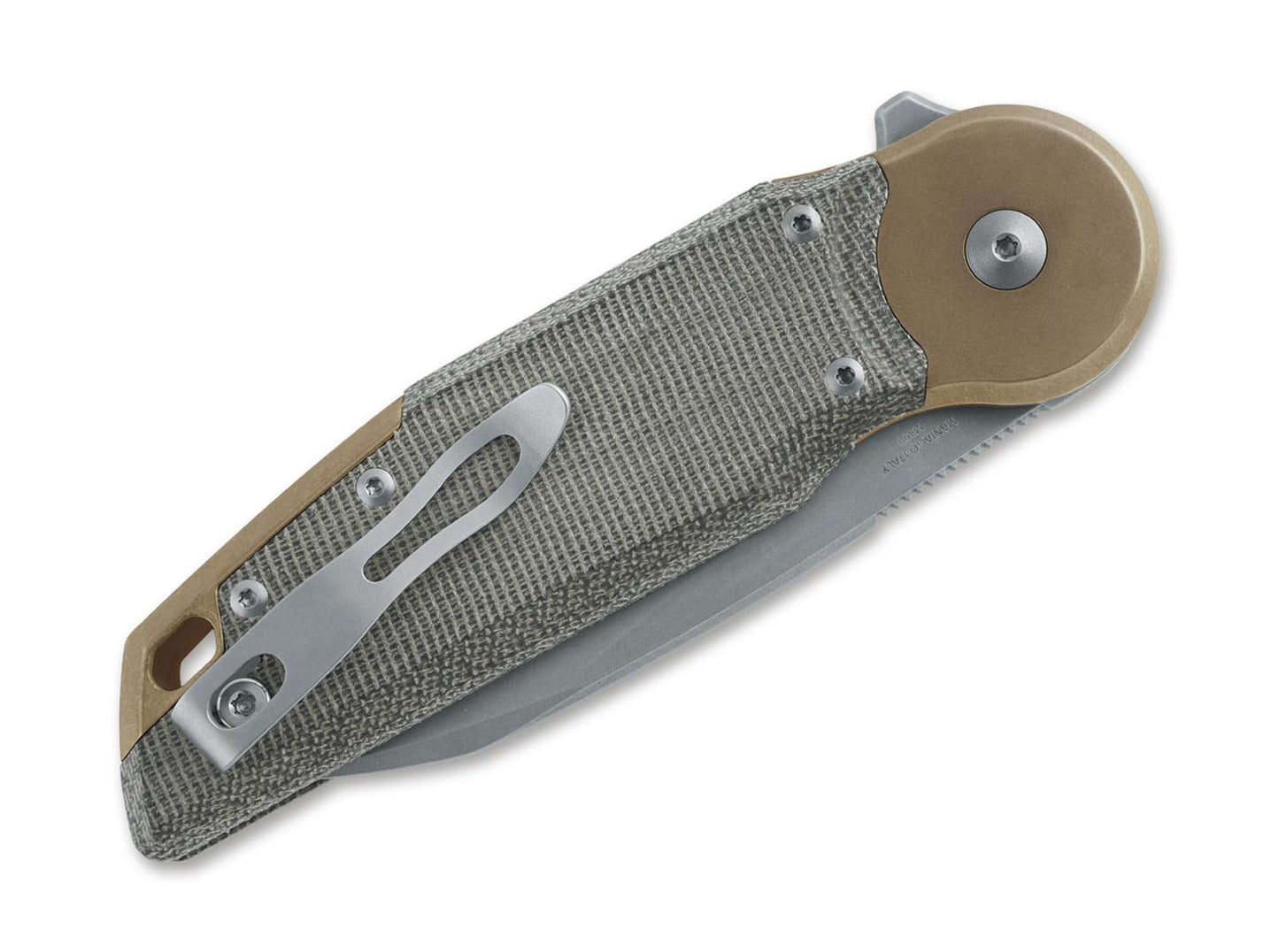 Fox Knives Metamorphosis Wharncliffe M390 Micarta Green
