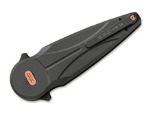 Fox Knives Saturn Carbon Copper Damascus Ti Black