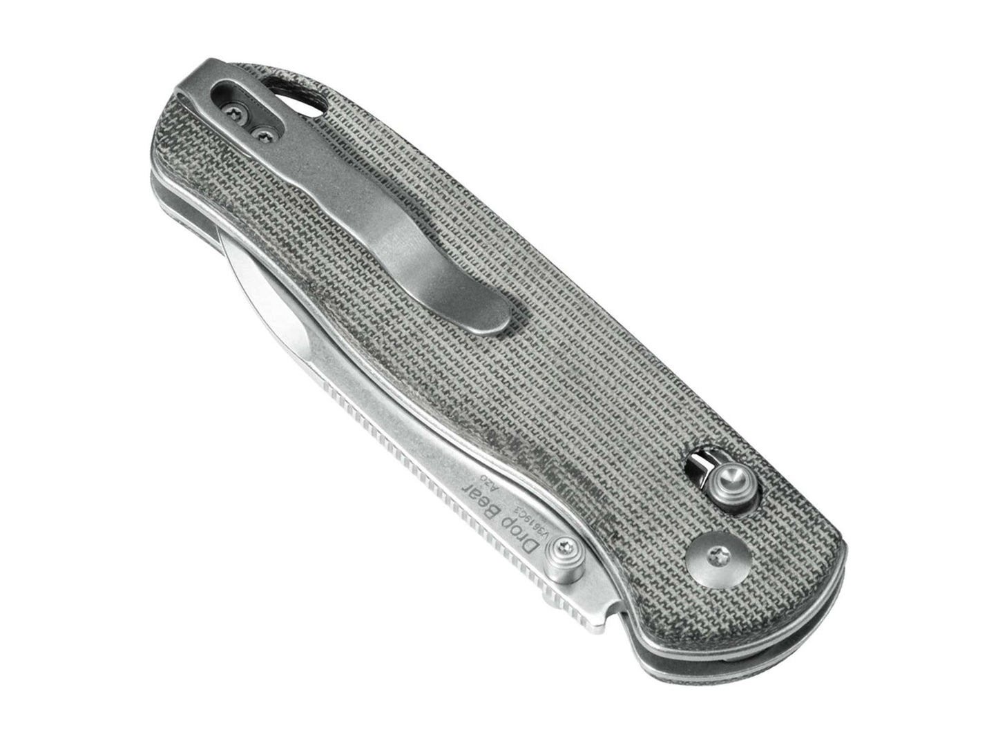 Kizer Drop Bear Micarta Grey