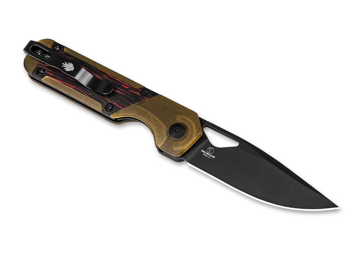 Kizer Mini Militaw PEI Damascus G10