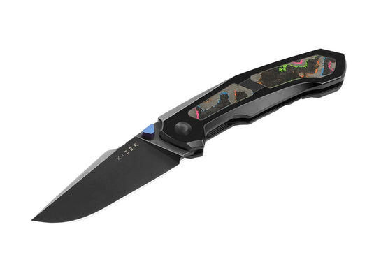 Kizer Feweed S45VN Ti Camo Carbon 80's
