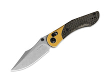 Kizer Mini Mystic Nitro-V Golden Aluminum & Micarta Green