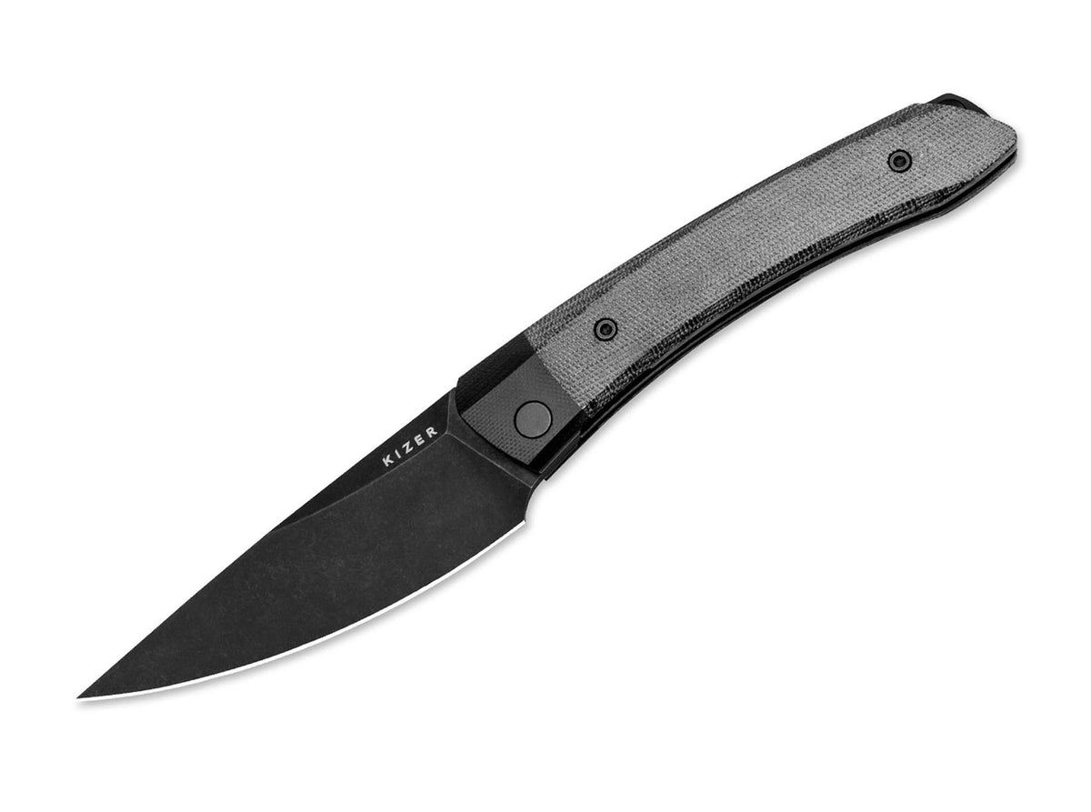 Kizer Momo Nitro-V G10 & Micarta All Black
