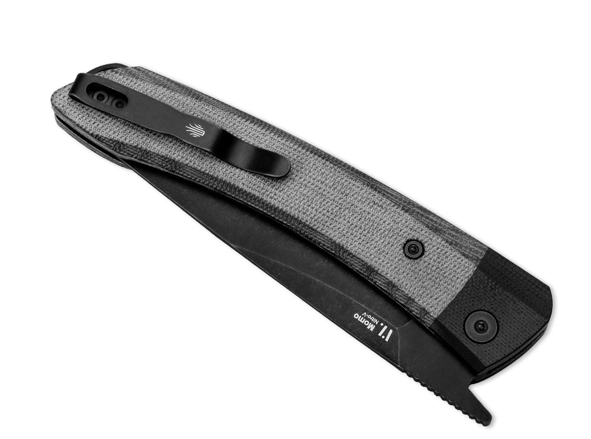 Kizer Momo Nitro-V G10 & Micarta All Black