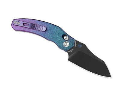 Kizer Mini Bulldog S45VN Blue & Purple Ti Black Blade