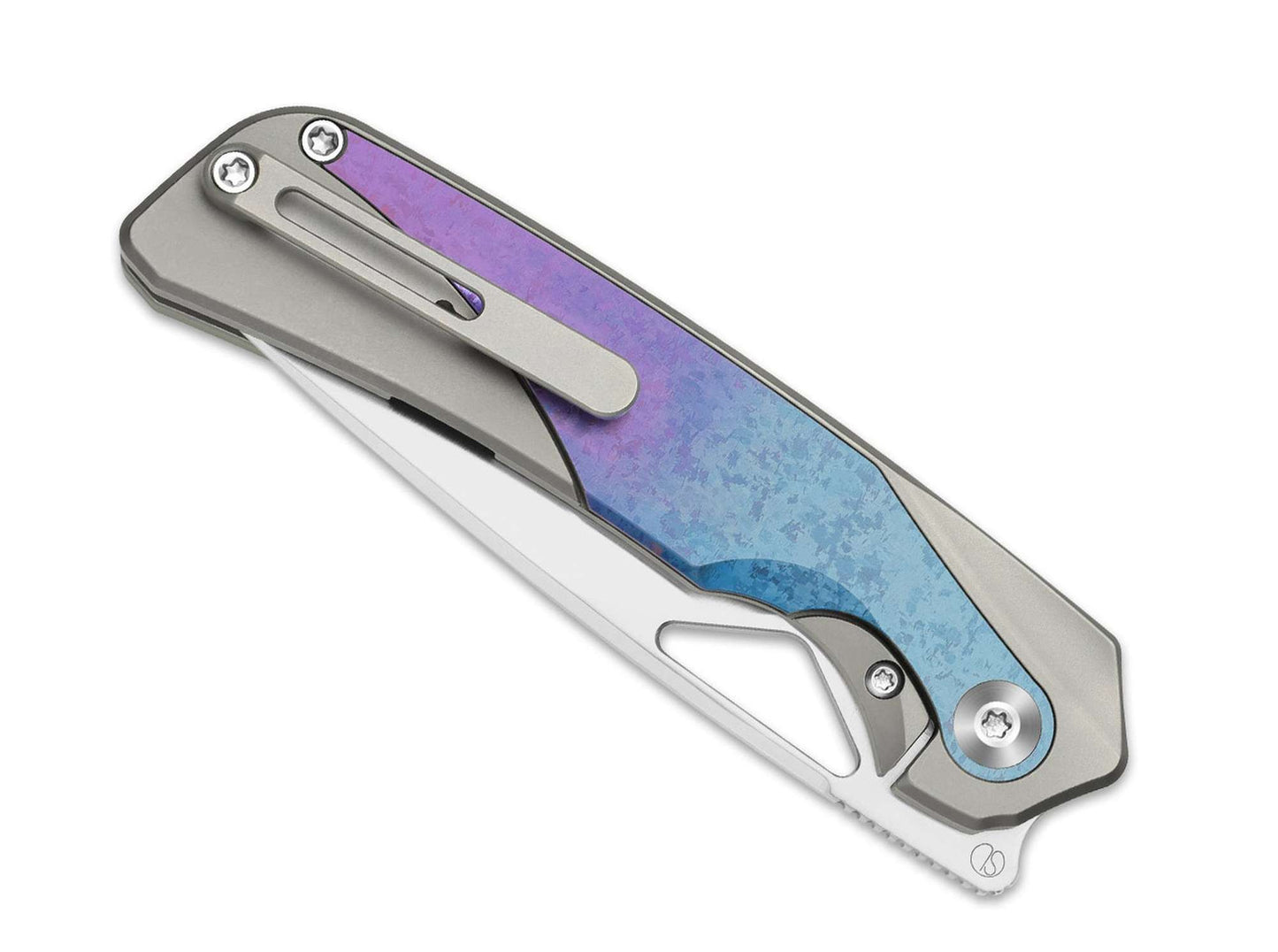 Kizer Topsail S45VN Blue Crystallized Ti