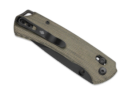 Kizer T1 CD Nitro-V Olive Green Norplex UltreX Micarta Black Stonewash