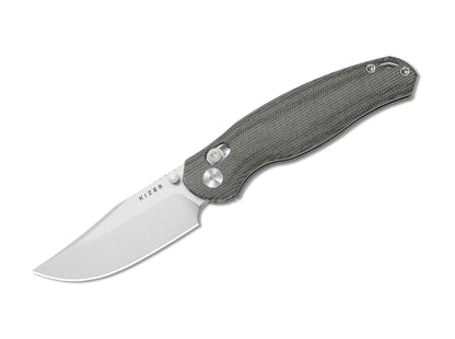 Kizer Phoca CC AEB-L Black Norplex UltreX Micarta