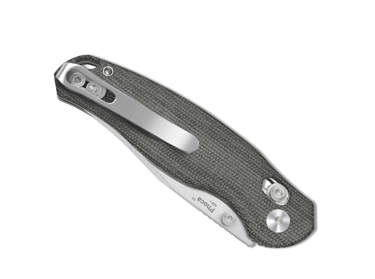 Kizer Phoca CC AEB-L Black Norplex UltreX Micarta