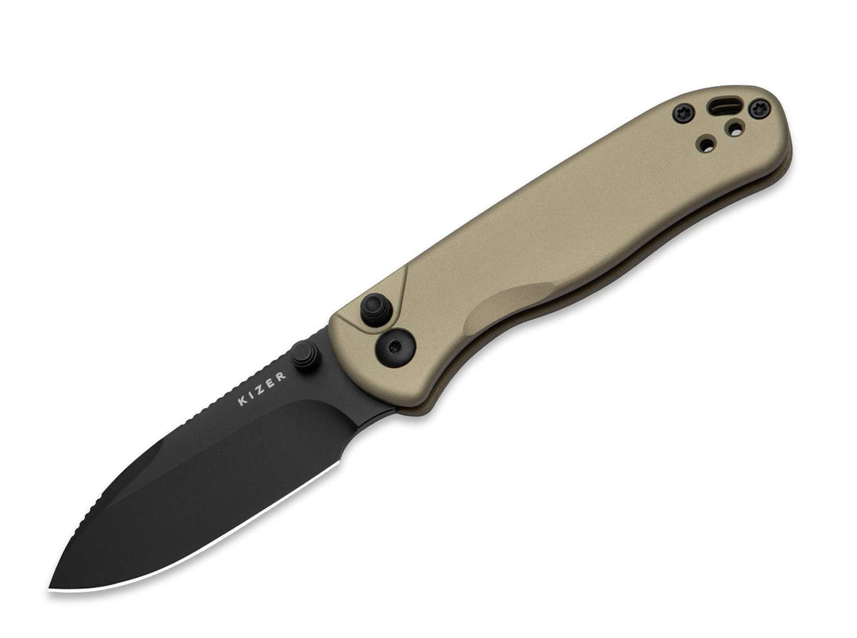 Kizer Drop Bear 2 Nitro-V Tan Aluminum DLC
