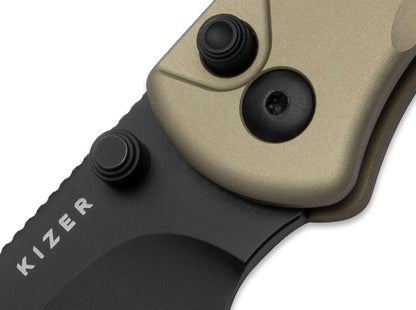 Kizer Drop Bear 2 Nitro-V Tan Aluminum DLC