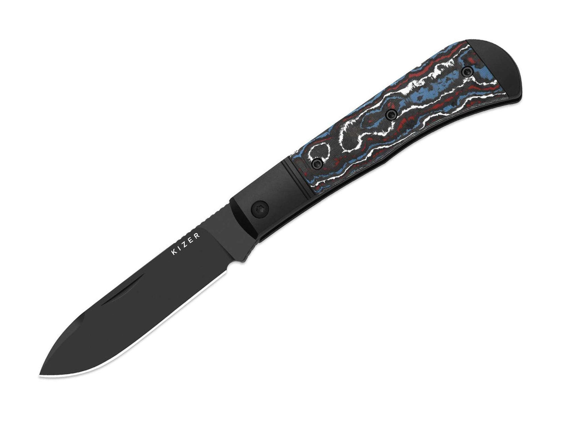 Kizer Trestle D S90V Black Aluminum & CF DLC