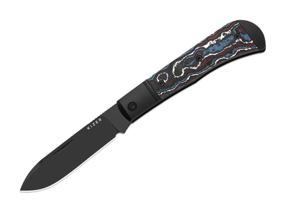 Kizer Trestle D S90V Black Aluminum & CF DLC