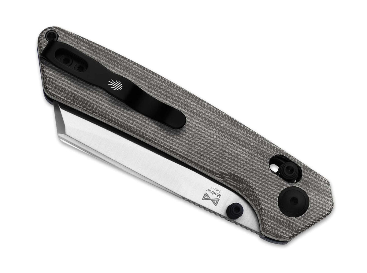 Kizer Madrac Nitro-V Black Norplex UltreX Micarta