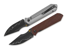 Kizer Harpoon Fold 3 LCS Ti Brown Norplex UltreX Micarta
