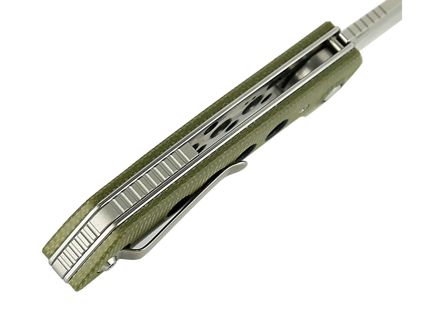 Reate PL-XF Micarta G10 Green Stonewashed