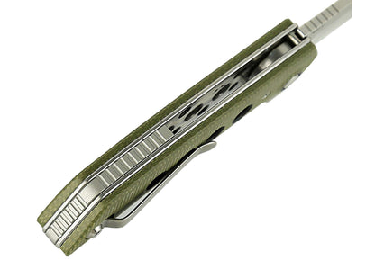 Reate PL-XF Micarta G10 Green Stonewashed