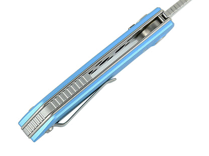 Reate PL-XF Aluminum Blue Stonewashed Satin Flats