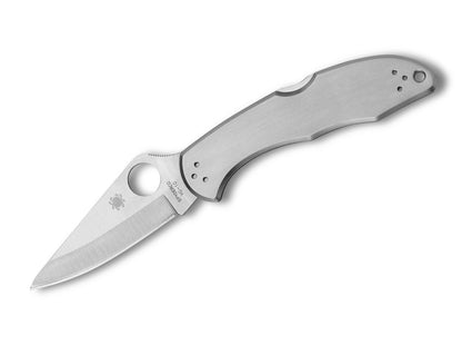 Spyderco Delica 4 Stainless Steel Plain