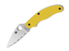 Spyderco UK Penknife Salt Serrated Yellow