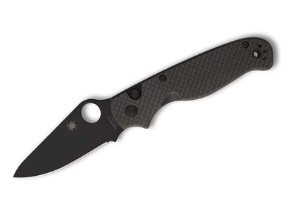 Spyderco ButtonUp CF Black Blade PlainEdge