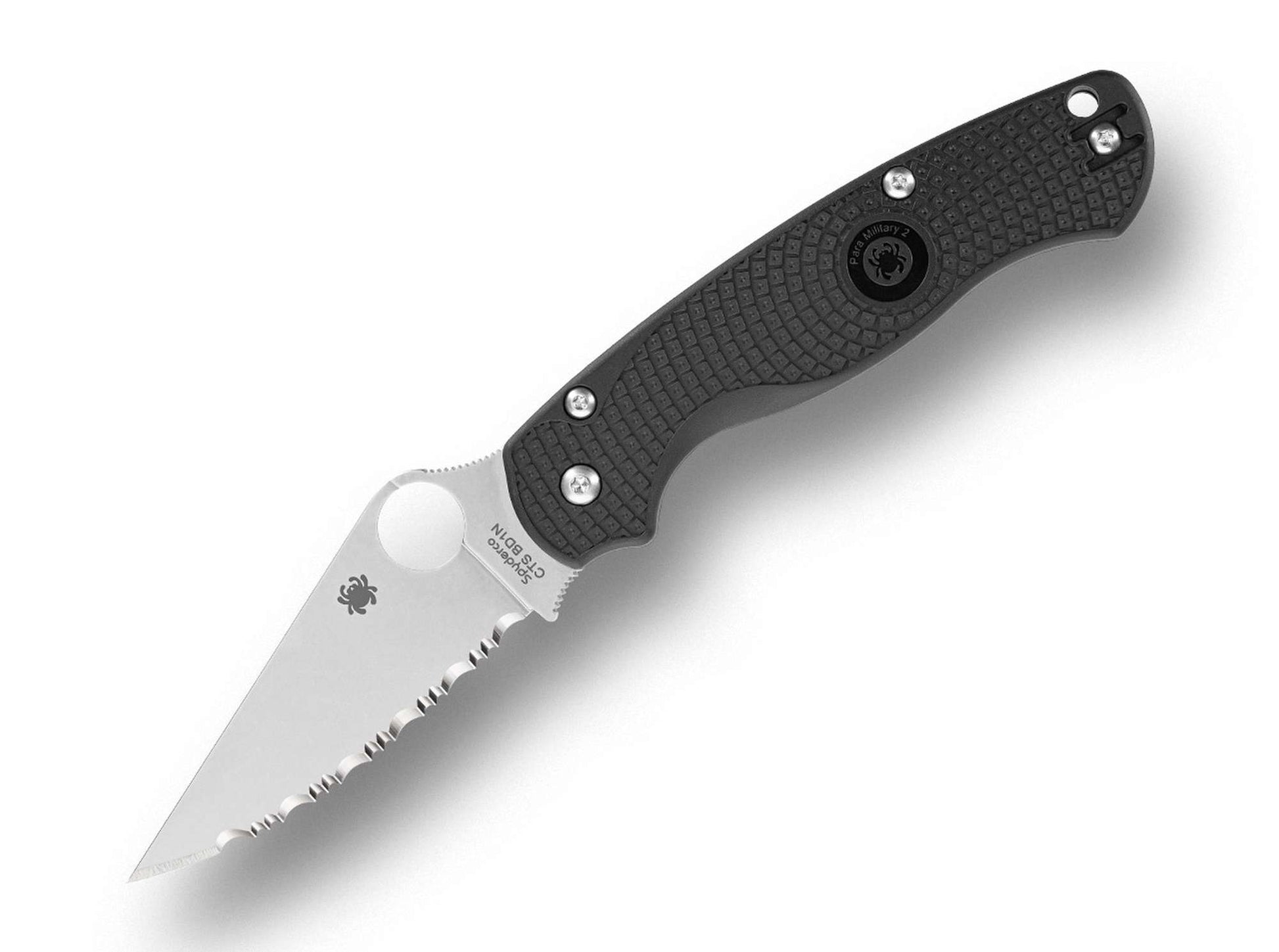 Spyderco Para Military 2 Lightweight CTS BD1N Black FRN SpyderEdge