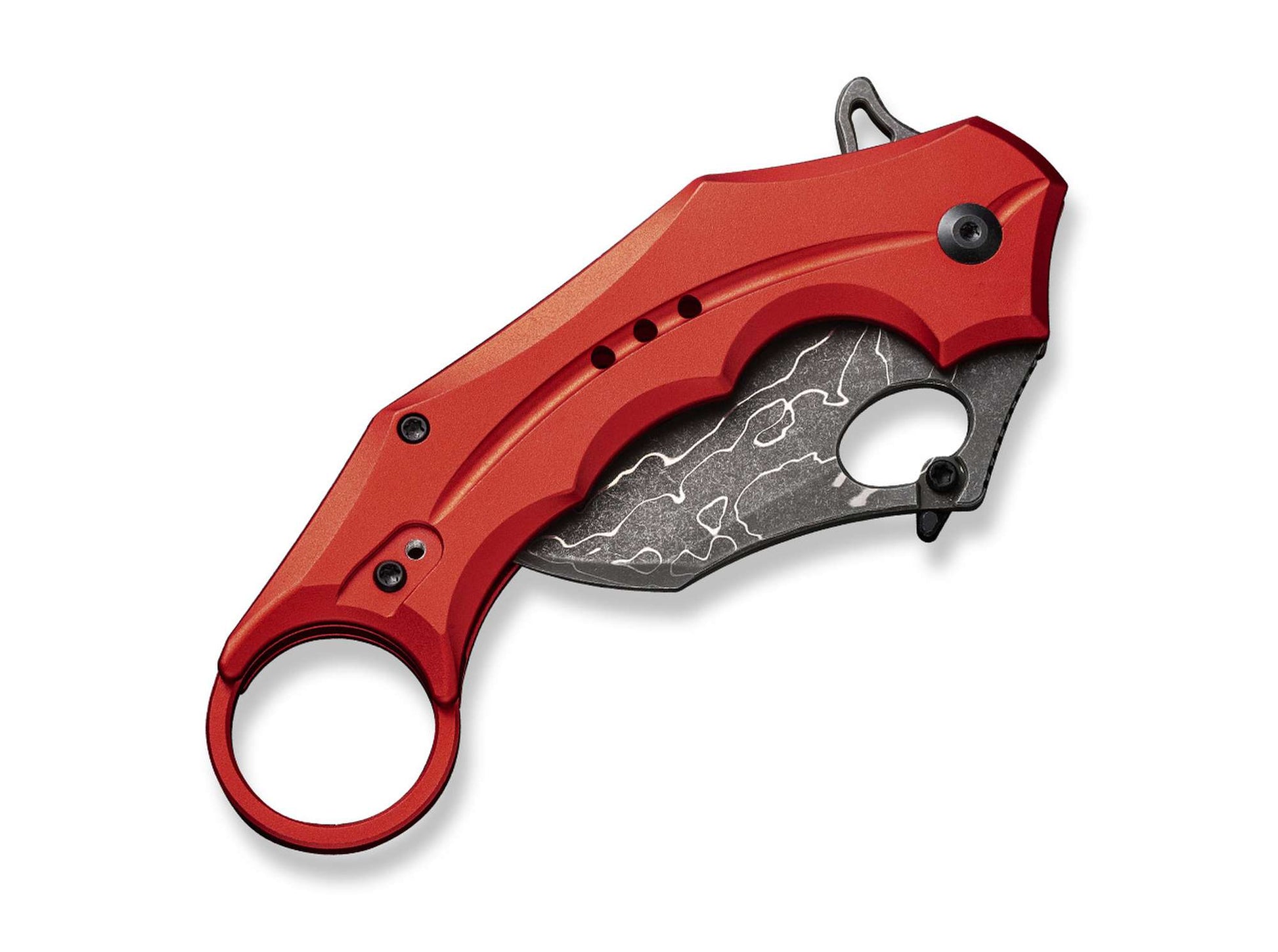CIVIVI Incisor II Aluminum Red Damascus