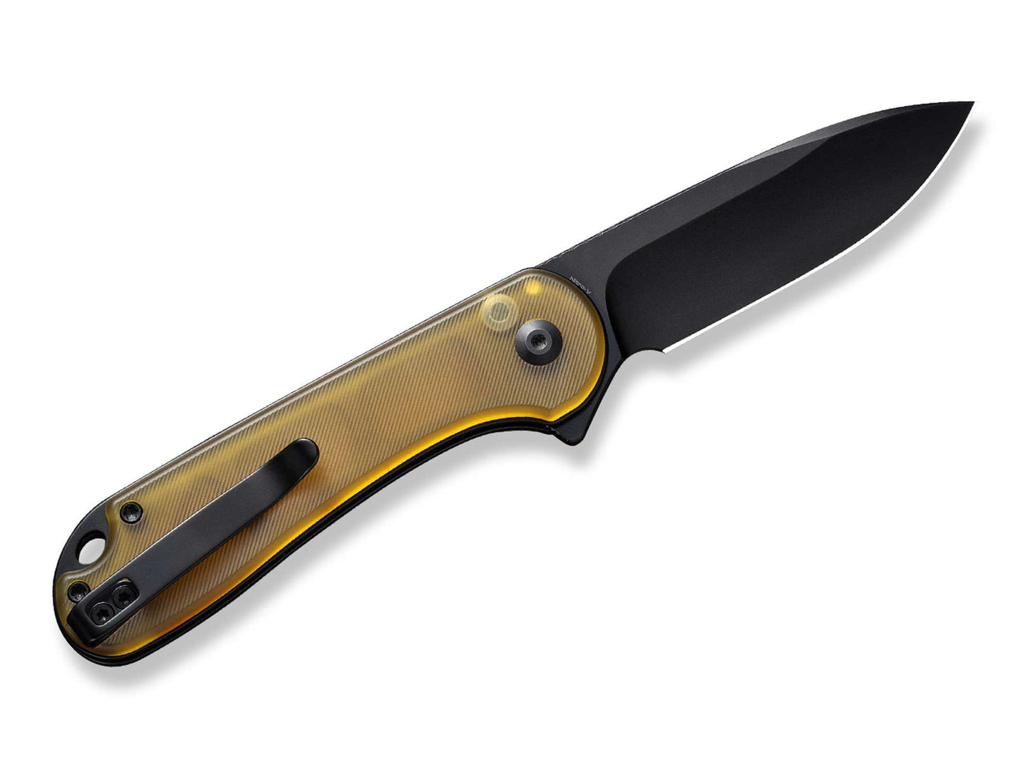 CIVIVI Button Lock Elementum II Ultem Amber & Black