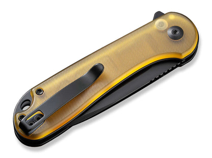 CIVIVI Button Lock Elementum II Ultem Amber & Black