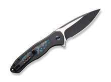 WE Knife Button Lock Kitefin Ltd Titanium CF Arctic Storm