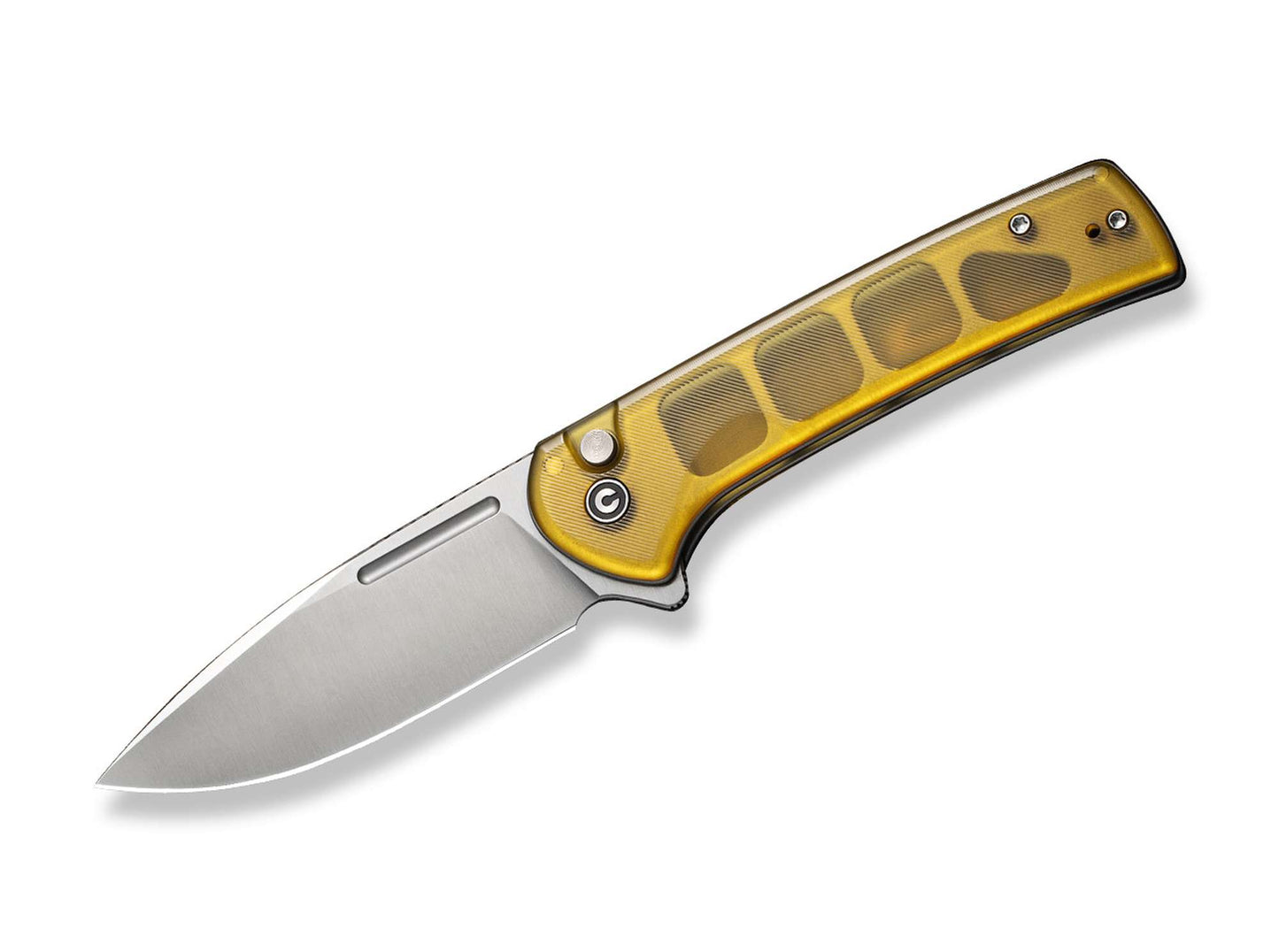 CIVIVI Conspirator Button Lock Ultem Amber