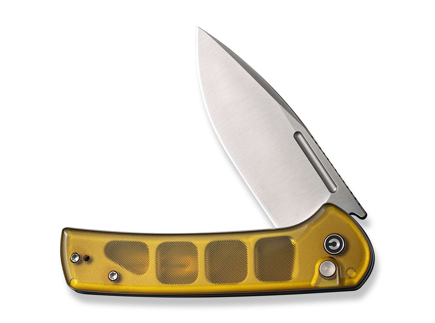 CIVIVI Conspirator Button Lock Ultem Amber