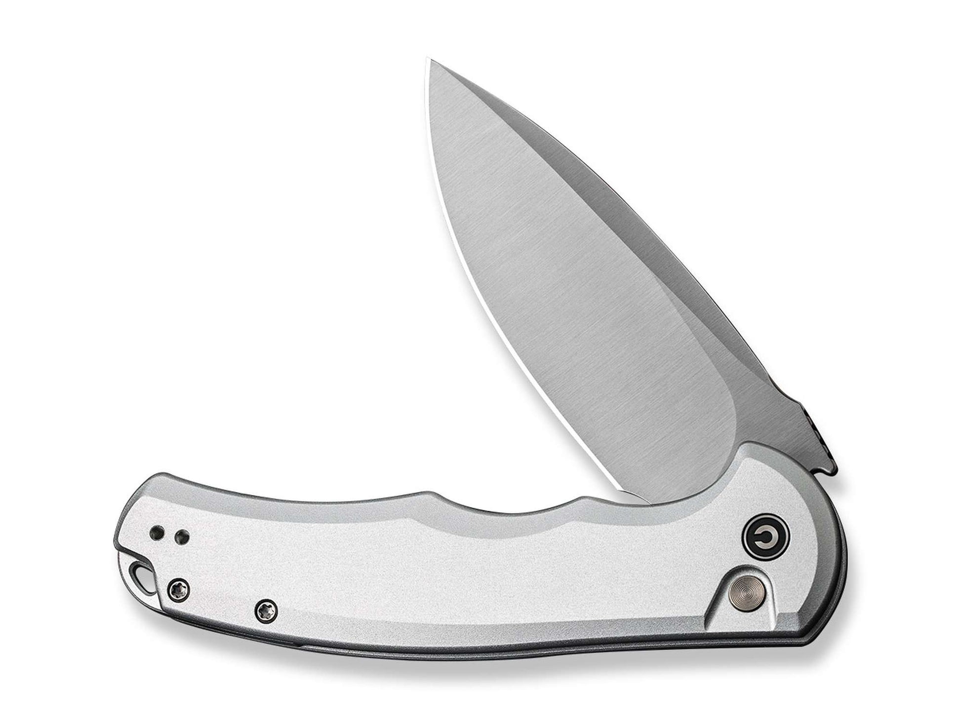 CIVIVI Button Lock Praxis Aluminum Silver