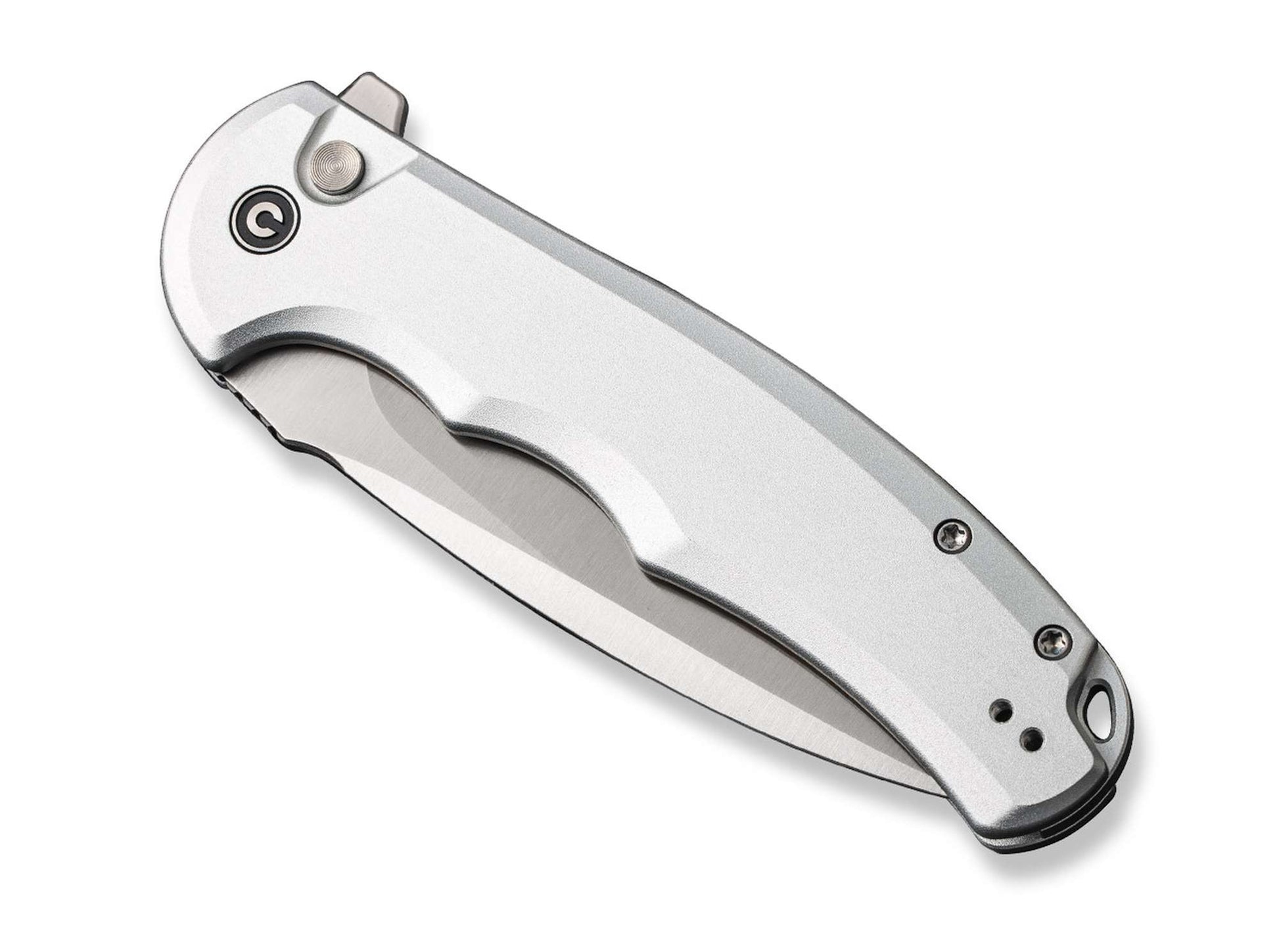 CIVIVI Button Lock Praxis Aluminum Silver