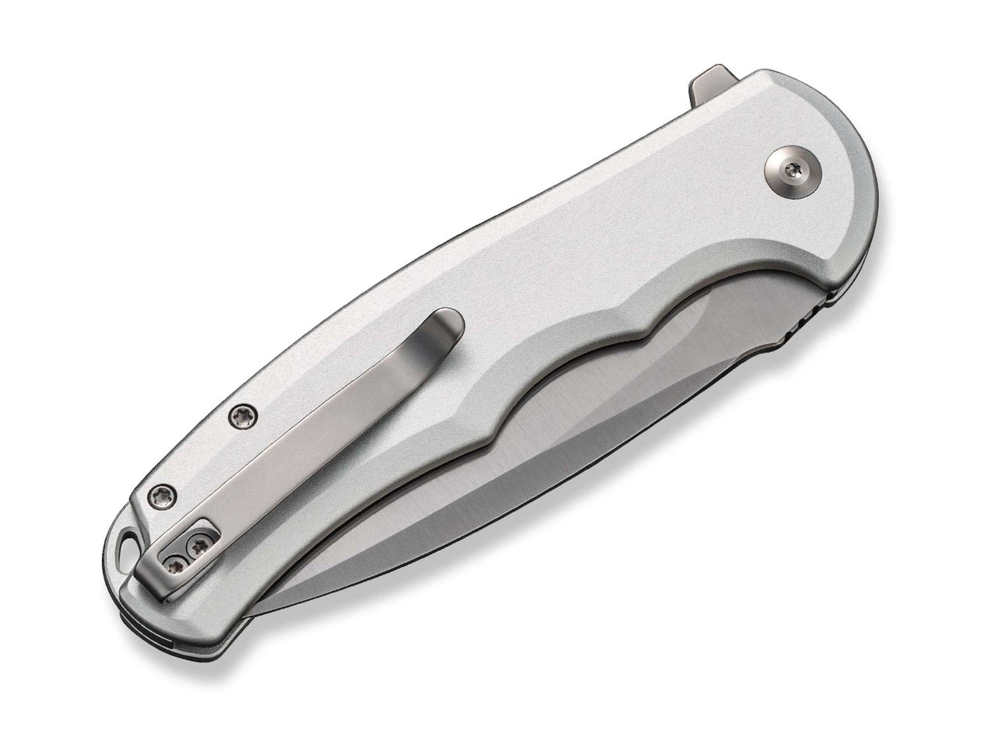 CIVIVI Button Lock Praxis Aluminum Silver
