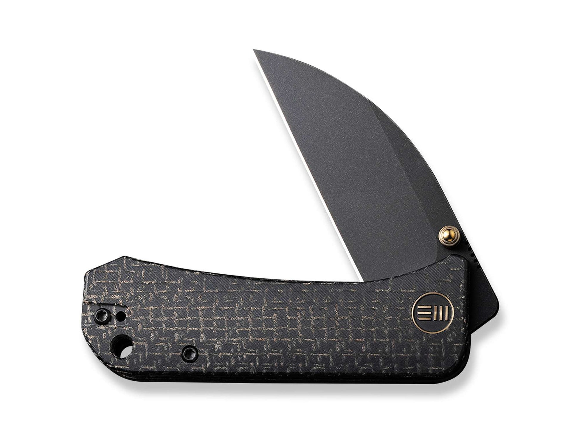 WE Knife Banter Wharncliffe Burlap Micarta All Black