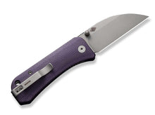 WE Knife Banter Wharncliffe Canvas Micarta Purple